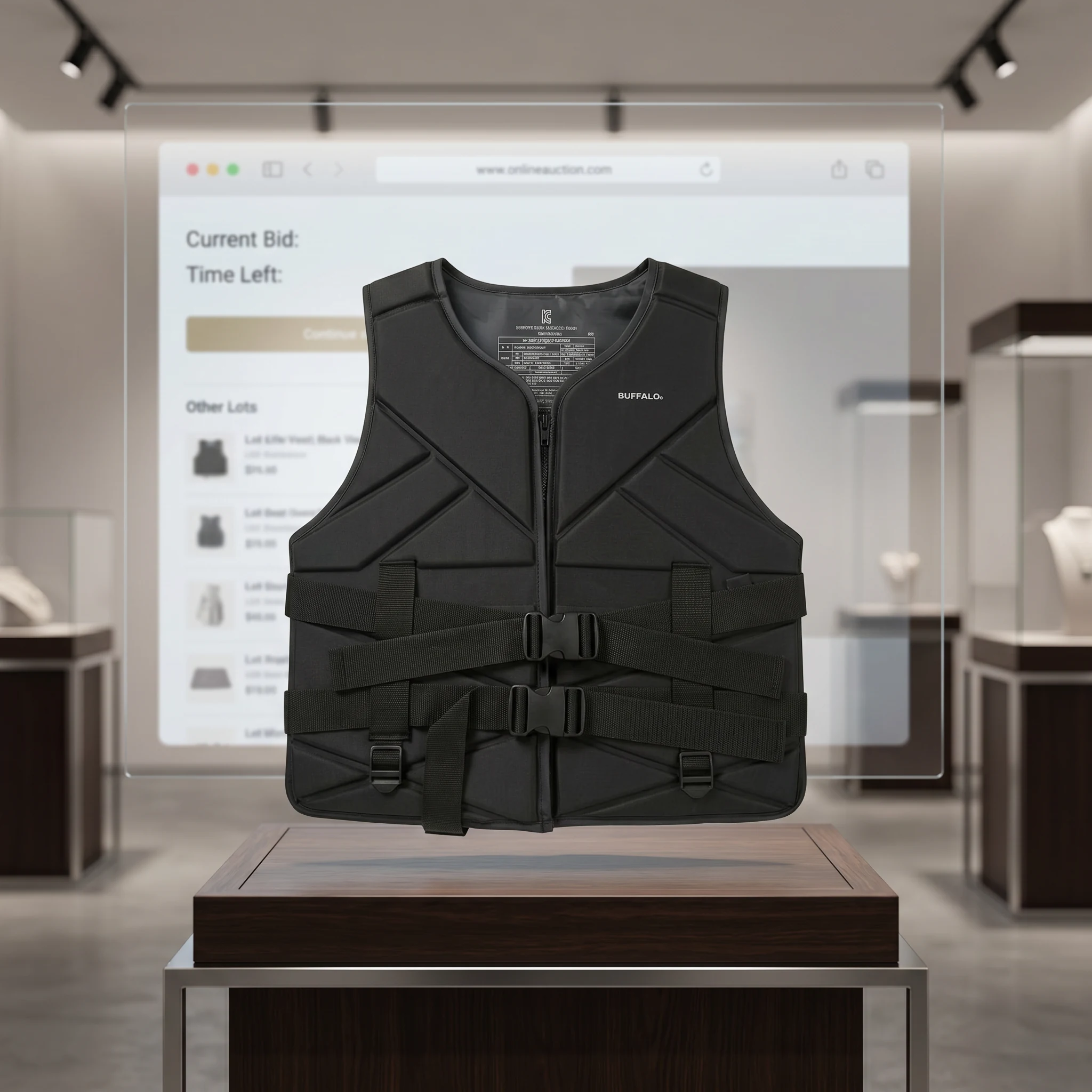 버팔로 성형 부력보조복 블랙 2XL