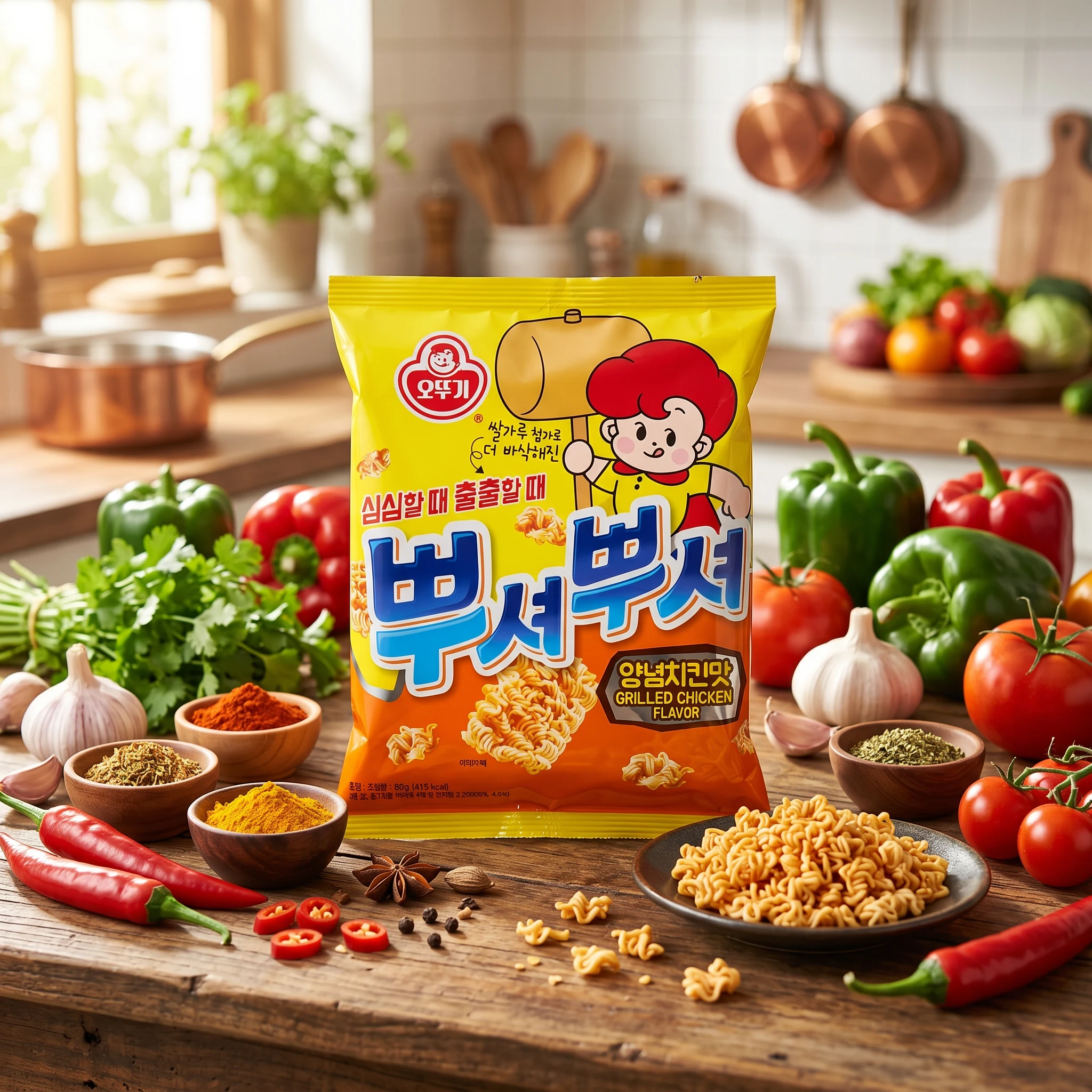 오뚜기 뿌셔뿌셔 양념치킨맛 90g